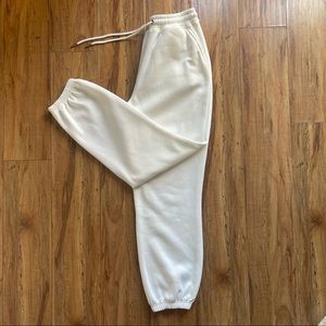 NAKED WARDROBE~NWT~Jogger~Trackpant~White~Size Small